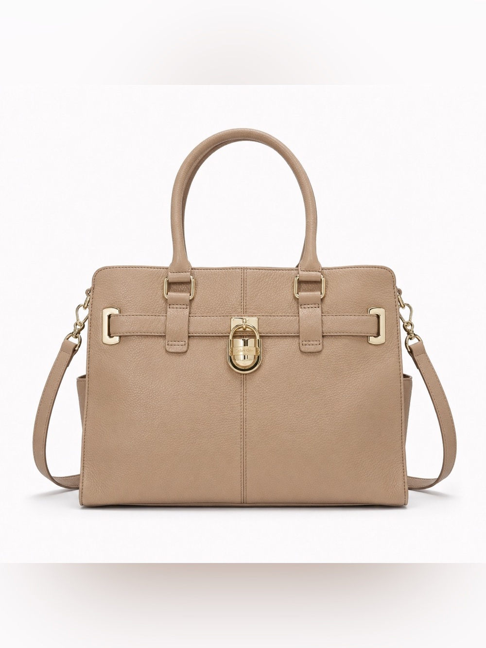 Real Genuine Pebble Leather Calvin Klein Shoulder Crossbody Tote Bag